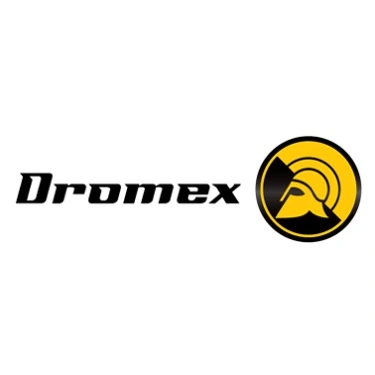 Dromex supplier of personal protective equipment and general safety supplies logo with brandmark